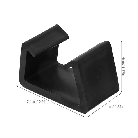 Black plastic connector clip, 7.4cm x 4cm for Wicker Rattan Furniture Connector Clips For Sectional Sofas And Outdoor Chairs.