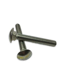 2-1/4 Inch Stainless Steel Round Head Carriage Bolts 700 Pack Heavy Duty Fasteners Set for Construction and Woodworking with Precise Threads for a Solid No Slip Grip and Corrosion Resistant Hardware Assortment, stainless bolts close-up