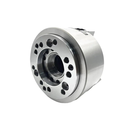 Six Inch Three Jaw Hydraulic Lathe Chuck With Tough As Nails Steel Body And Beast Mode Beefy Lock Tight Grip For Dead Nuts Cnc Metal Work And Smooth Bowl Turning Projects