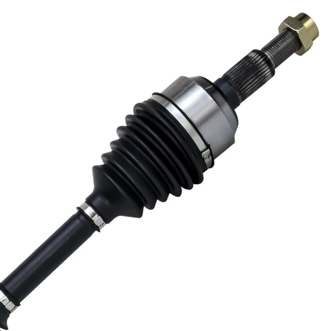 Front CV Axle Shafts And Wheel Bearing Hubs Kit For 2010 2017 Chevy Equinox And GMC Terrain Replacement Set with axle view.