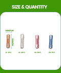 Top Shelf European Classic Car Torpedo Fuse Kit 50 Piece Set with 5A, 8A, 16A, 25A Amps in color-coded blades display.