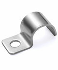 304 Stainless Steel Conduit Pipe Clamps Mounting Brackets One-Hole P-Type Clips For Tube Or Wire Cord Installation Fixed Clip OD 0.56 Inch