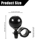 8 Ball Steering Wheel Knob Spinner For Easy City Driving And Heavy Duty Use, 360 Degree Rotation Suicide Knob Handle, Universal Car Steering Wheel Booster For Cars Trucks Semis And Tractors, front view with dimensions