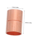 Sick 12 7 Mm Copper Pipe Couplings With Groove Stop For Seamless Welding And Air Conditioning HVAC Water Systems That Hold Pressure Like A Boss, close-up view showing dimensions.