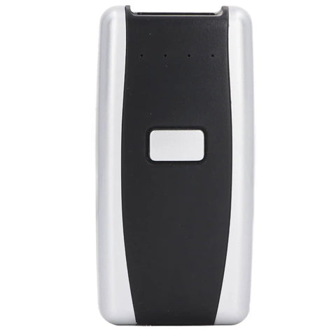 Front view of Pocket Bluetooth Barcode Scanner 1D 2D QR Code Reader With Red Light CCD, Wireless 2.0 and 2.4G, 10m Range