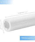 One Inch PVC Pipe Set Ten Pieces Schedule 40 White For DIY Projects At Home Garden Greenhouse Shed And Workshop Great For Shelving Tents Rigs And More DIY Friendly, showing dimensions and thickness details