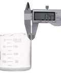 Go To Lab Beaker Set Low Form Graduated Glass Borosilicate 50ml 100ml 250ml With Clear Graduations For Precise Measurements caliper measuring diameter