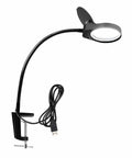 Clip On Magnifying Lamp With 3X 10X Loupes 8X15X Flexible Gooseneck LED Lighted Desk Loupe For PCB Inspection Beauty Dentistry