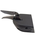 Heavy Duty Electric Scissors Blade Replacement For Fabric And Carpet close-up of cut blade for electric shears, black plastic mount.