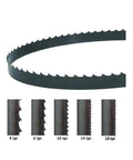 Heavy Duty Bimetal Bandsaw Blades 1400Mm Two Pack shown with 6, 10, 14 tpi options for smooth cutting through hardwood and metal.