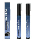 Two Pack Car Scratch Removal Pen Easy Quick Fix For Auto Paint Chips And Scratches With A Slick Fine Tip For Precise Touch Ups And A Natural Smooth Blend shown in packaging