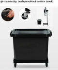 Large capacity independent water tank for cooling with wheels, designed for Keep The Vibe Cool With This Quiet Oscillating Standing Fan Featuring A Built In Mist Sprayer And Three Speed Settings For Bedrooms Living Rooms Or Tight College Dorm Spaces.