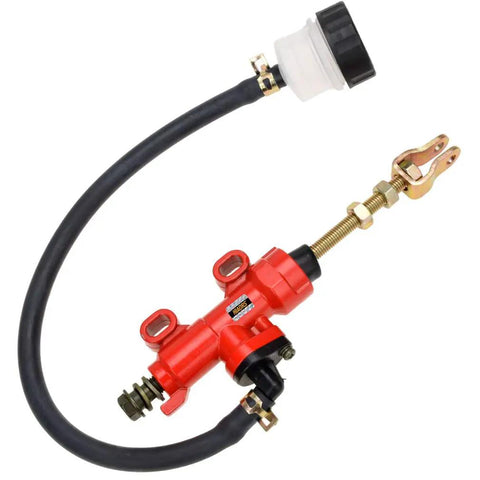 Red rear brake master cylinder reservoir for Coleman KT196 CK100 Yerf Dog GX150 go-kart buggy ATV 150cc 110cc 125cc 250cc