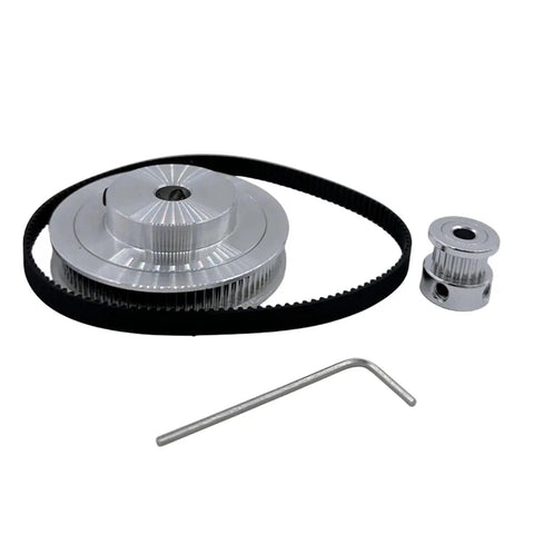 Game Changer 2GT Timing Pulley Kit Drops Speed 4 To 1 For Raw Torque Smooth Moves On 3D Printer Setup, belt and hex key