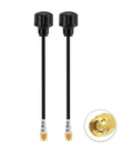 5dBi 5.8GHz FPV Antenna 2 Pack With SMA Male Connectors For Long Range Video Link shown with connectors