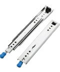 Full Extension Locking Drawer Slides Made From Cold Rolled Steel With Blue Zinc Plated Finish Smooth Rail Glide For Cabinet Drawers