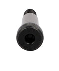 Front view of Five Pack Heavy Duty Alloy Steel Shoulder Bolts, Three Eighths Inch Shoulder Diameter, Hex Socket Drive, Silver Finish.