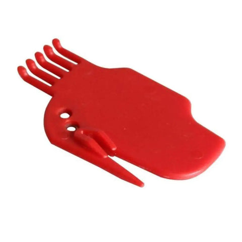 Red cleaning tool from All In One Replacement Kit For Roomba 600 610 620 650 Series Vacuums With 3 Filters, Side Brush, And 1 Bristle Brush Easy Upgrade To Restore Suction And Clean Like New, shown on white background