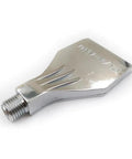 Pro Grade Aluminum Flat Nozzle With One Quarter Inch BSPT Thread, 16 Hole Air Blower Nozzle For Dust Busting, Silver, Single