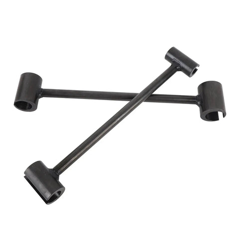 Double Head Steel Door Hinge Adjustment Wrench For Fire, Cleanroom And Security Doors, Easy Grip Bender Tool, Heavy Duty Steel Construction