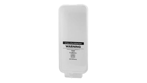 White Surface Mount Fire Extinguisher Cabinet With Clear Pull Cover for checking fire unit against damage.