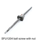 SFU1204 End Machined Ball Screw With Single Ball Nut 12mm Diameter 4mm Pitch for CNC Machine Motion Rail