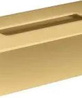 Universal Circular Tissue Box In Brushed Gold Optic For Modern Bathrooms, A Dope Metal Dispenser That Elevates Your Vanity, Easy Refill