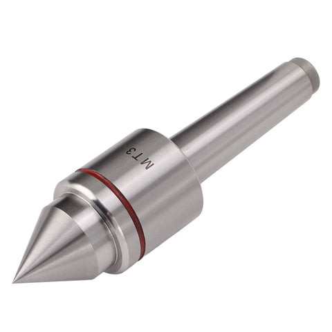 Live tailstock center MT3, 60-degree, silver steel, for wood and metal lathes.