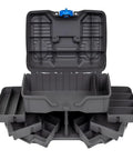 Open Next Gen 6 0 Large Fishing Tackle Box With 6 Pivot Trays And 32 Compartments Includes 25 Piece Starter Tackle Kit Heavy Duty Gear Storage