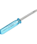 Nifty Micro Precision Flat Head Screwdriver 2.0mm Mini Slotted Driver With Sure Grip Blue Handle for precise electronics repair.