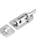 Aumotop 2-piece stainless steel boat door/window lock latch with strike plate, 110mm