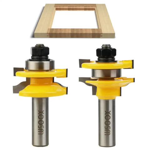 1/2 Inch Shank Router Bit Set For Cabinet Doors And Woodworking Round Over And Ogee Rail Stile Bits With Raised Panel Cutter