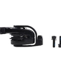 Heavy Duty Mechanical Disc Brakes For Mountain And Road Bikes With Dual Piston Caliper, aluminum caliper with mounting screws.