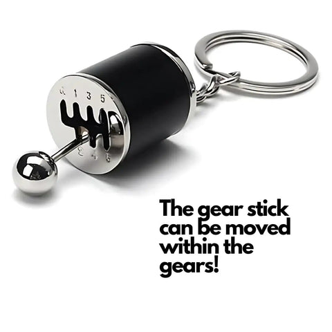 Car Enthusiast 5 Piece Keychain Set For Gearheads With Manual Shifter Wheel Rim Wrench Turbo Brake Disc And Pad Keychains keyring