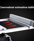 Convenient extension table of Portable Benchtop Table Saw With 5500 Rpm High Speed Motor for woodworking projects.