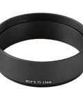 M54x0.75 Length Extension Tube Aluminum Threaded Adapter for Astronomical Telescope Photography, 15mm size visible