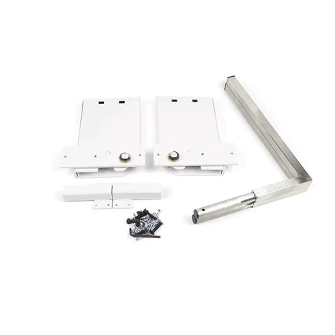 White Wall Bed Springs Mechanism Hardware Kit With Twin Hinge For Horizontal And Vertical Bed Installations Latch Hinges