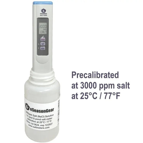 Pro Grade Salt Water Salinity Meter Waterproof IP65 Digital PPM Temperature Tester For Salt Water Pool And Koi Pond Precalibrated