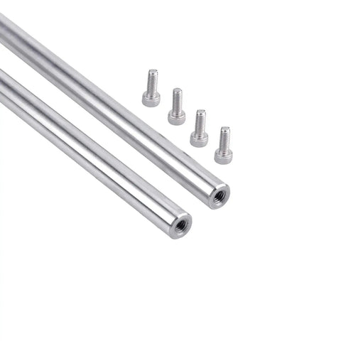 Two Pack 8x250mm Linear Motion Shaft Guides With End Hollow Steel Rods And M4 Screws For 3D Printers And CNC Machines Inner Hole 4mm