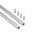 Duo Pack 6mm By 400mm Linear Motion Rods With End Hollow Shafts And M3 Screws For 3D Printers And CNC Machines, 3mm Inner Hole, Ideal For Smooth, Precise Guided Movement. Stainless steel rods and M3 screws
