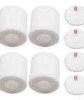4 Pack 3.7 Inch High Replacement Base Pre-Motor Foam Filters For Shark IQ Robot Vacuum R101AE RV1001AE UR1005AE shown in a set