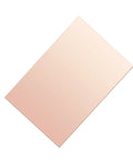 Single sheet from Five Pack Single Sided FR4 Copper Clad Laminate PCB Kit 7 By 10 Cm, showing copper surface for prototyping.