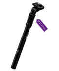 Coil Spring Suspension Seatpost 27.2 X 350 Mm With Adjustable Clamp for E Bikes MTB and BMX, black with diameter tag