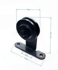 Top-mounted roller from the Vintage Kate Sliding Barn Door Hardware Kit For One Door, 8 Foot Track With 2 X 1220mm Rails.