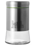 600 Milliliter Airtight Glass Coffee Storage Jar With Stainless Steel Lid locks in aroma for beans, grounds, tea, and nuts.