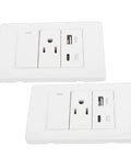 Rock Solid Heavy Duty Wall Outlet With Single Toggle Switch 15 Amp 3 Prong Socket Packed With Fast Usb Type C Charging Port.