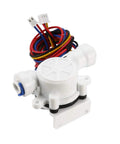 Compact One Quarter Inch Quick Connect Hall Effect Water Flow Sensor Switch Flowmeter For DC Five Volts, 0.05 To 0.8 Liters Per Minute