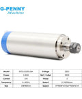 Water Cooled Spindle Motor 2.2kW 220V D80mm With 4 Ceramic Ball Bearings 24000 Rpm 0.01mm Runout displayed with specs chart