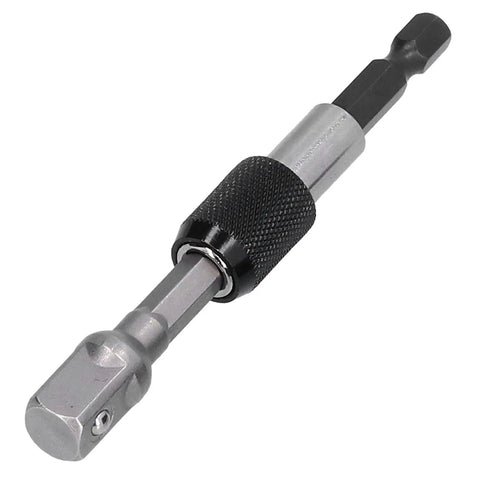 11 Piece Socket Adapter Kit With Hex Shank Square Head And Self Locking Design For Air Screwdriver Electric Drill Made From Durable Chrome Vanadium Steel For Heavy Duty Jobs That Really Pop In The Toolbox, chrome adapter bit