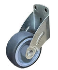 Adjustable Cabinet Door Bottom Support Wheel Anti Sag Fixing Bracket Heavy Duty Steel Build Grey wheel with silent rubber design.